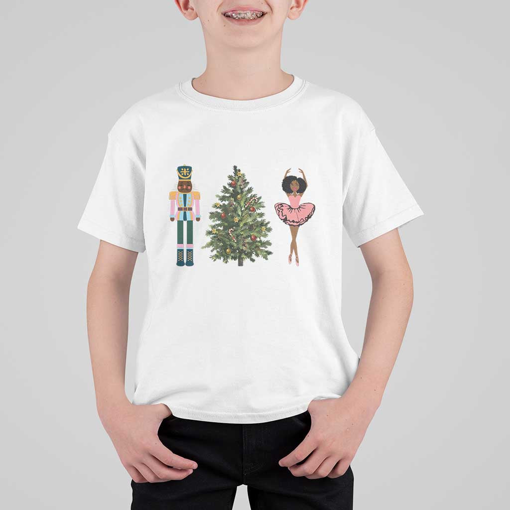 Funny Black Ballerina Nutcracker African American Christmas T Shirt For Kid - Wonder Print Shop