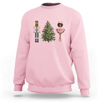 Funny Black Ballerina Nutcracker African American Christmas Sweatshirt - Wonder Print Shop