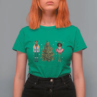 Funny Black Ballerina Nutcracker African American Christmas T Shirt For Women - Wonder Print Shop