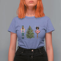 Funny Black Ballerina Nutcracker African American Christmas T Shirt For Women - Wonder Print Shop