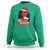 African American Christmas Sweatshirt Santa's Favorite Melanin Santa Girl - Wonder Print Shop