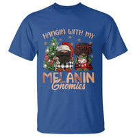 Funny African American Christmas T Shirt Hangin With My Melanin Gnomies Afro Gnomes - Wonder Print Shop