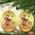 My First Xmas Cute Reindeer Santa Hat Christmas Ornament - Wonder Print Shop