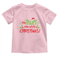 Funny The Baby Who Stole Christmas Toddler T Shirt First Xmas Santa Hat Mistletoe