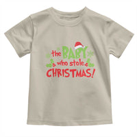 Funny The Baby Who Stole Christmas Toddler T Shirt First Xmas Santa Hat Mistletoe