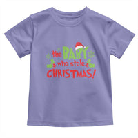 Funny The Baby Who Stole Christmas Toddler T Shirt First Xmas Santa Hat Mistletoe