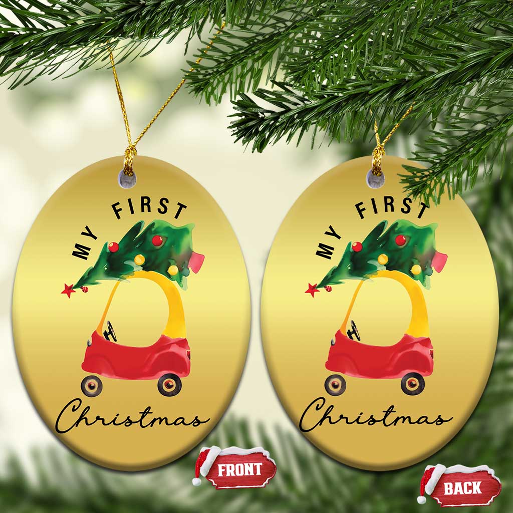My First Xmas Christmas Ornament Toy Car Xmas Tree - Wonder Print Shop