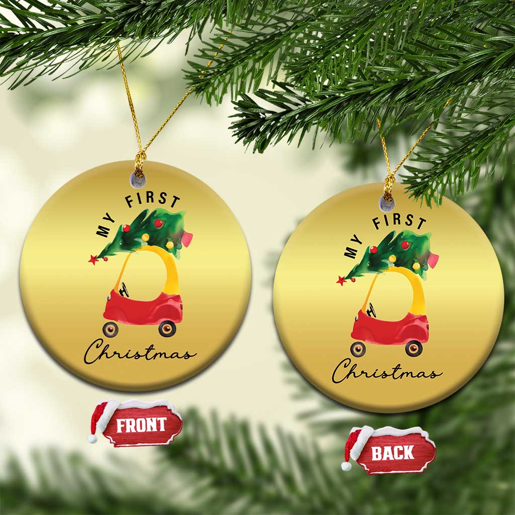 My First Xmas Christmas Ornament Toy Car Xmas Tree - Wonder Print Shop