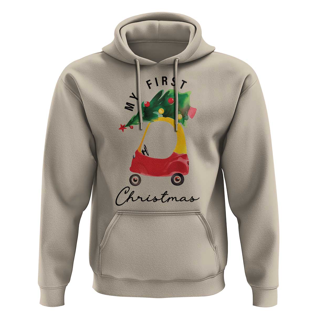 My First Christmas Hoodie Toy Car Xmas Tree