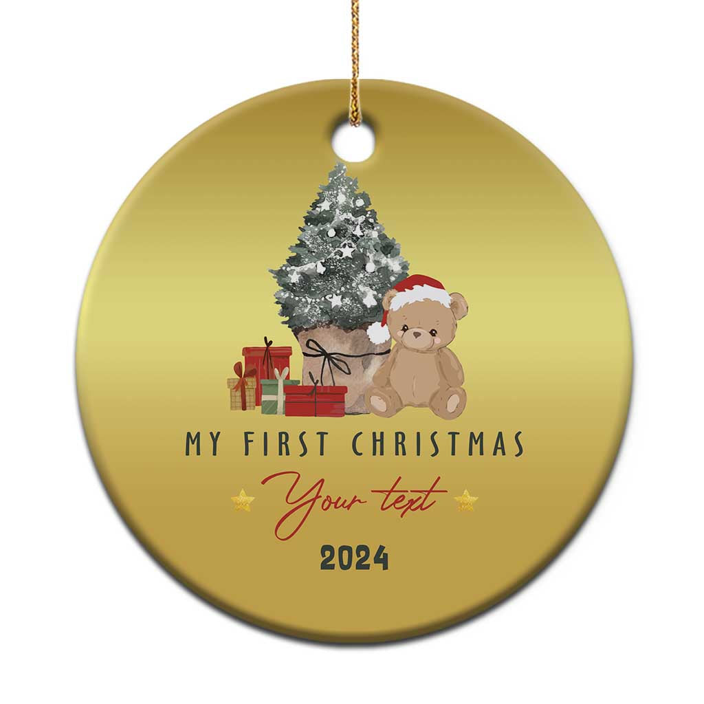 Personalized First Xmas Christmas Ornament Custom Name Toys Xmas Tree - Wonder Print Shop