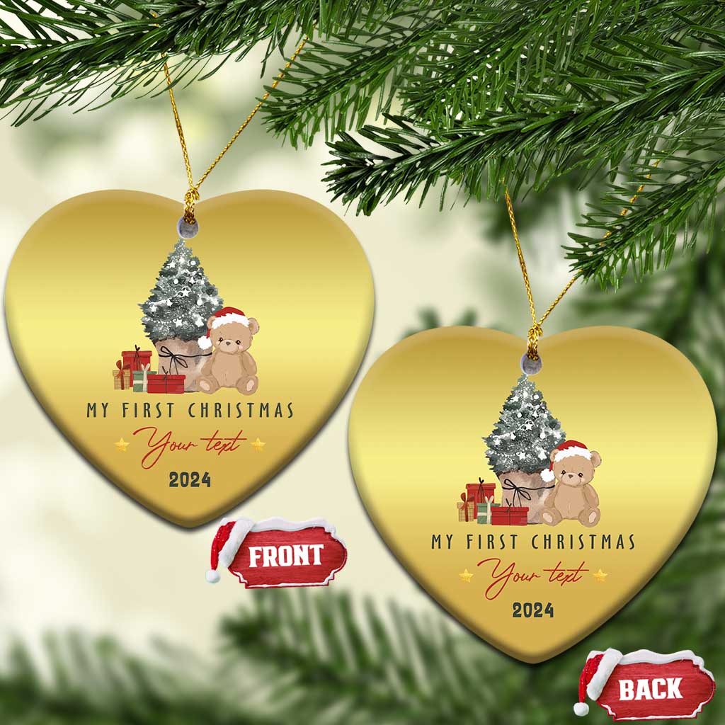 Personalized First Xmas Christmas Ornament Custom Name Toys Xmas Tree - Wonder Print Shop