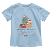 Personalized First Christmas Toddler T Shirt Custom Name Toys Xmas Tree