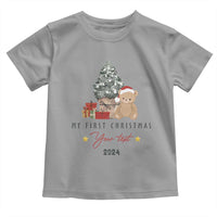 Personalized First Christmas Toddler T Shirt Custom Name Toys Xmas Tree