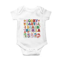 Funny First Christmas Baby Onesie Sorry Santa I Drank The Milk Retro Baby Bottle