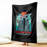 Christmas Nakatomi Plaza Throw Blanket Season's Greeting Christmas Party Hans Gruber - Wonder Print Shop