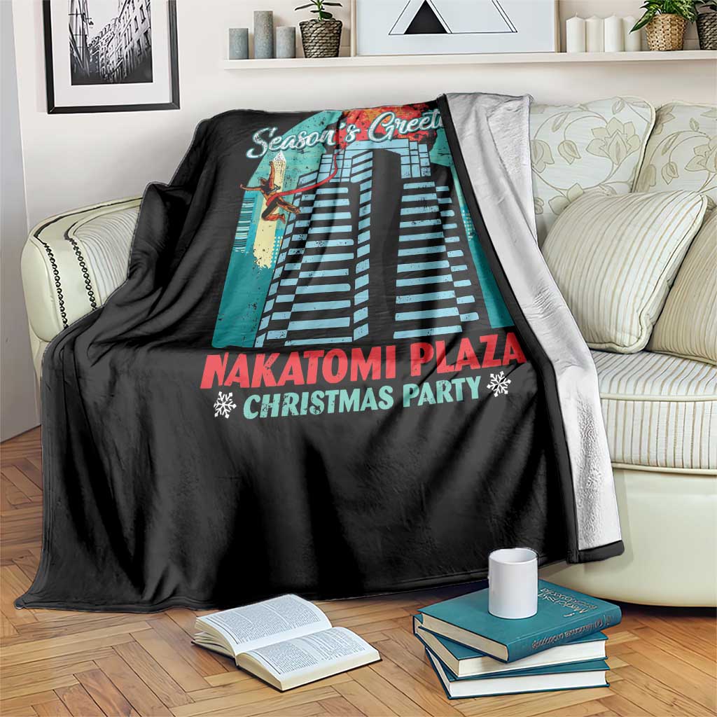Christmas Nakatomi Plaza Throw Blanket Season's Greeting Christmas Party Hans Gruber - Wonder Print Shop