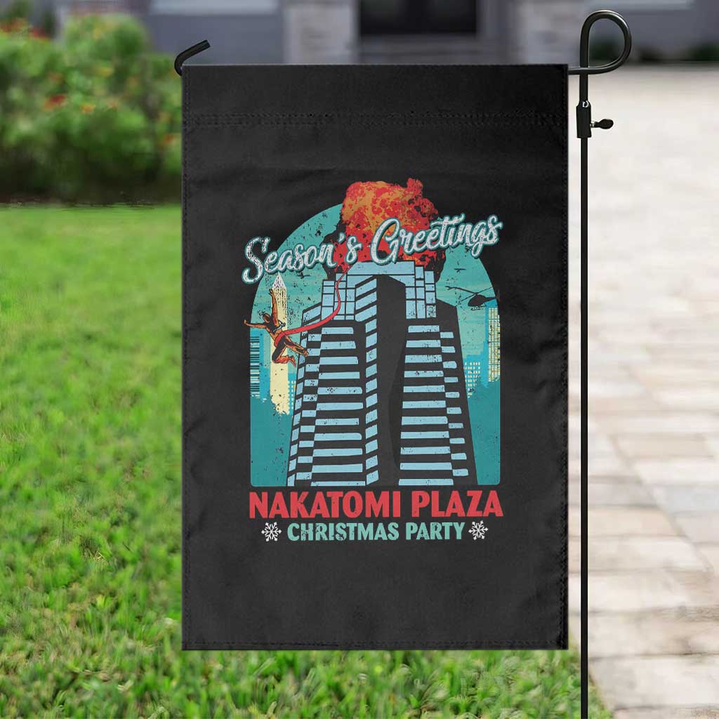 Christmas Nakatomi Plaza Garden Flag Season's Greeting Christmas Party Hans Gruber - Wonder Print Shop