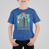 Christmas Nakatomi Plaza T Shirt For Kid Season's Greeting Christmas Party Hans Gruber - Wonder Print Shop