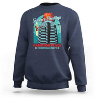 Christmas Nakatomi Plaza Sweatshirt Season's Greeting Christmas Party Hans Gruber - Wonder Print Shop