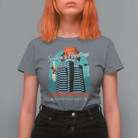Christmas Nakatomi Plaza T Shirt For Women Season's Greeting Christmas Party Hans Gruber - Wonder Print Shop