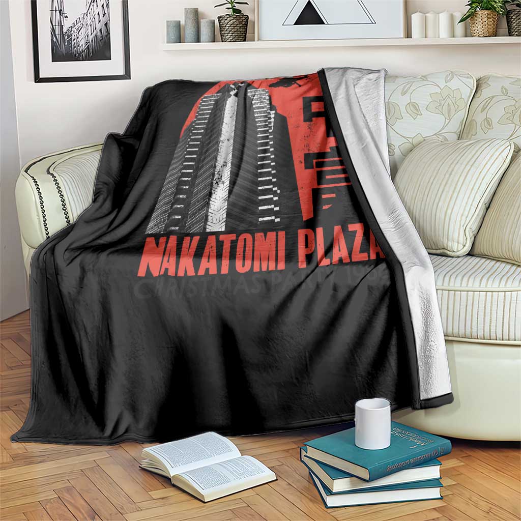 Christmas Nakatomi Plaza Throw Blanket Christmas Party 1988 Vintage Japanese Style - Wonder Print Shop