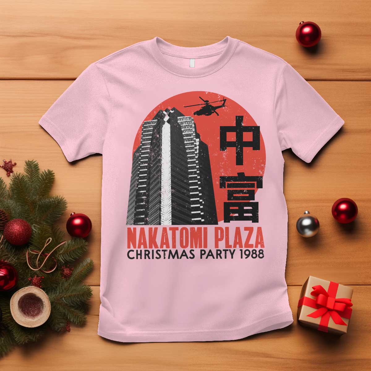 Christmas Nakatomi Plaza T Shirt Christmas Party 1988 Vintage Japanese Style - Wonder Print Shop