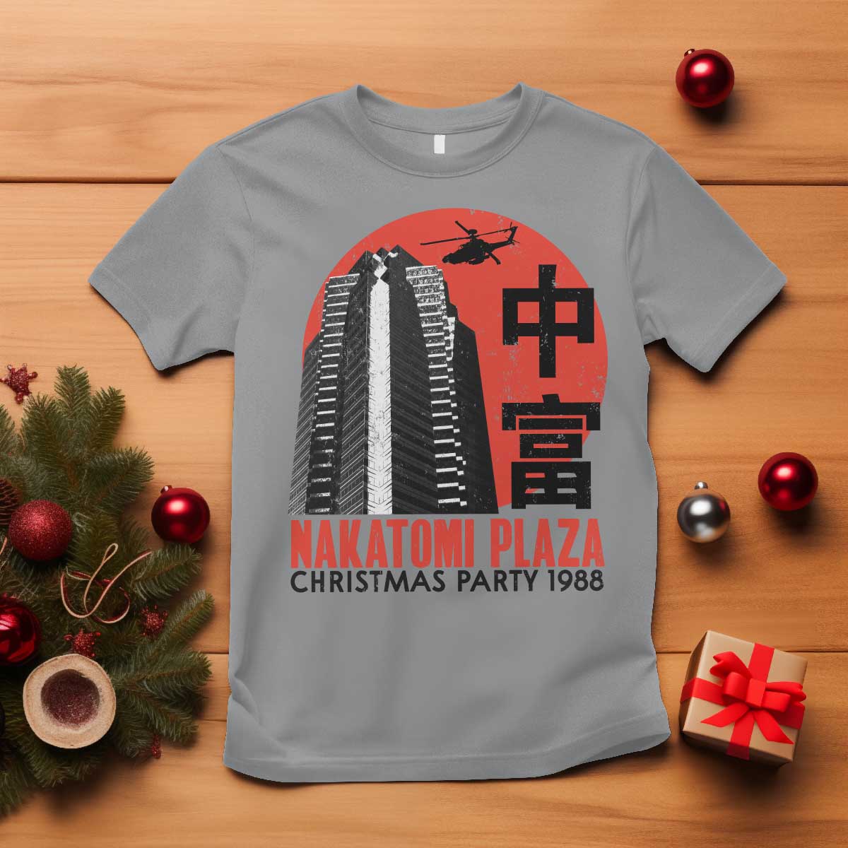 Christmas Nakatomi Plaza T Shirt Christmas Party 1988 Vintage Japanese Style - Wonder Print Shop