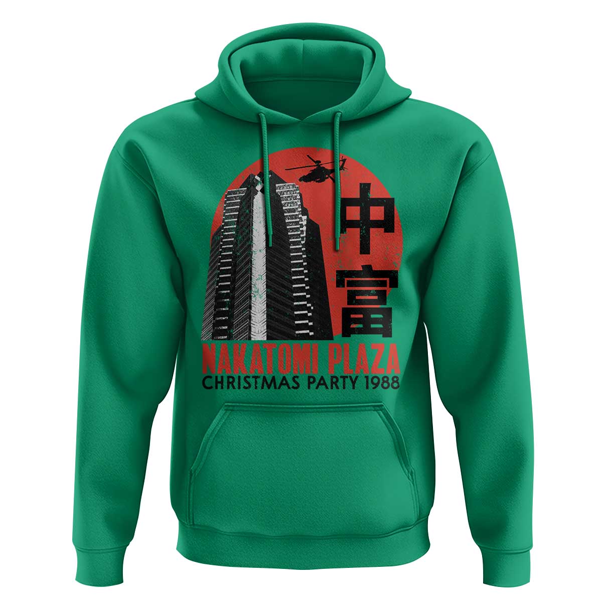 Christmas Nakatomi Plaza Hoodie Christmas Party 1988 Vintage Japanese Style
