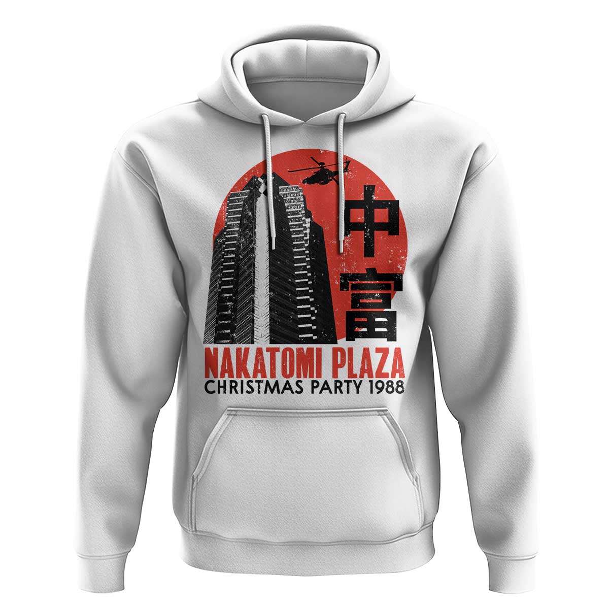 Christmas Nakatomi Plaza Hoodie Christmas Party 1988 Vintage Japanese Style