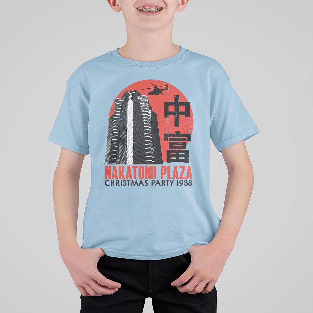 Christmas Nakatomi Plaza T Shirt For Kid Christmas Party 1988 Vintage Japanese Style - Wonder Print Shop