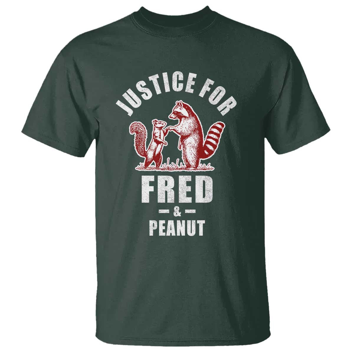 Justice For Fred And Peanut T Shirt Racoon Squirrel TS11
