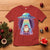 Funny Christmas Santa Alien Neon UFO T Shirt - Wonder Print Shop