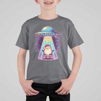 Funny Christmas Santa Alien Neon UFO T Shirt For Kid - Wonder Print Shop