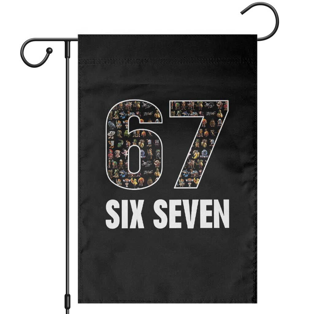 Funny 67 Six Seven Italian Brainrot Gen Alpha Meme Garden Flag - Wonder Print Shop