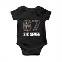 Funny 67 Six Seven Italian Brainrot Gen Alpha Meme Baby Onesie - Wonder Print Shop