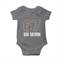 Funny 67 Six Seven Italian Brainrot Gen Alpha Meme Baby Onesie - Wonder Print Shop