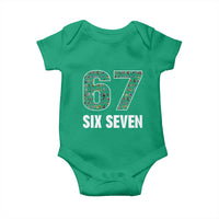 Funny 67 Six Seven Italian Brainrot Gen Alpha Meme Baby Onesie - Wonder Print Shop