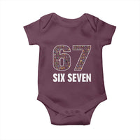 Funny 67 Six Seven Italian Brainrot Gen Alpha Meme Baby Onesie - Wonder Print Shop
