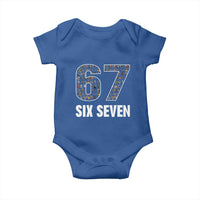 Funny 67 Six Seven Italian Brainrot Gen Alpha Meme Baby Onesie - Wonder Print Shop