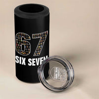 Funny 67 Six Seven Italian Brainrot Gen Alpha Meme 4 in 1 Can Cooler Tumbler - Wonder Print Shop