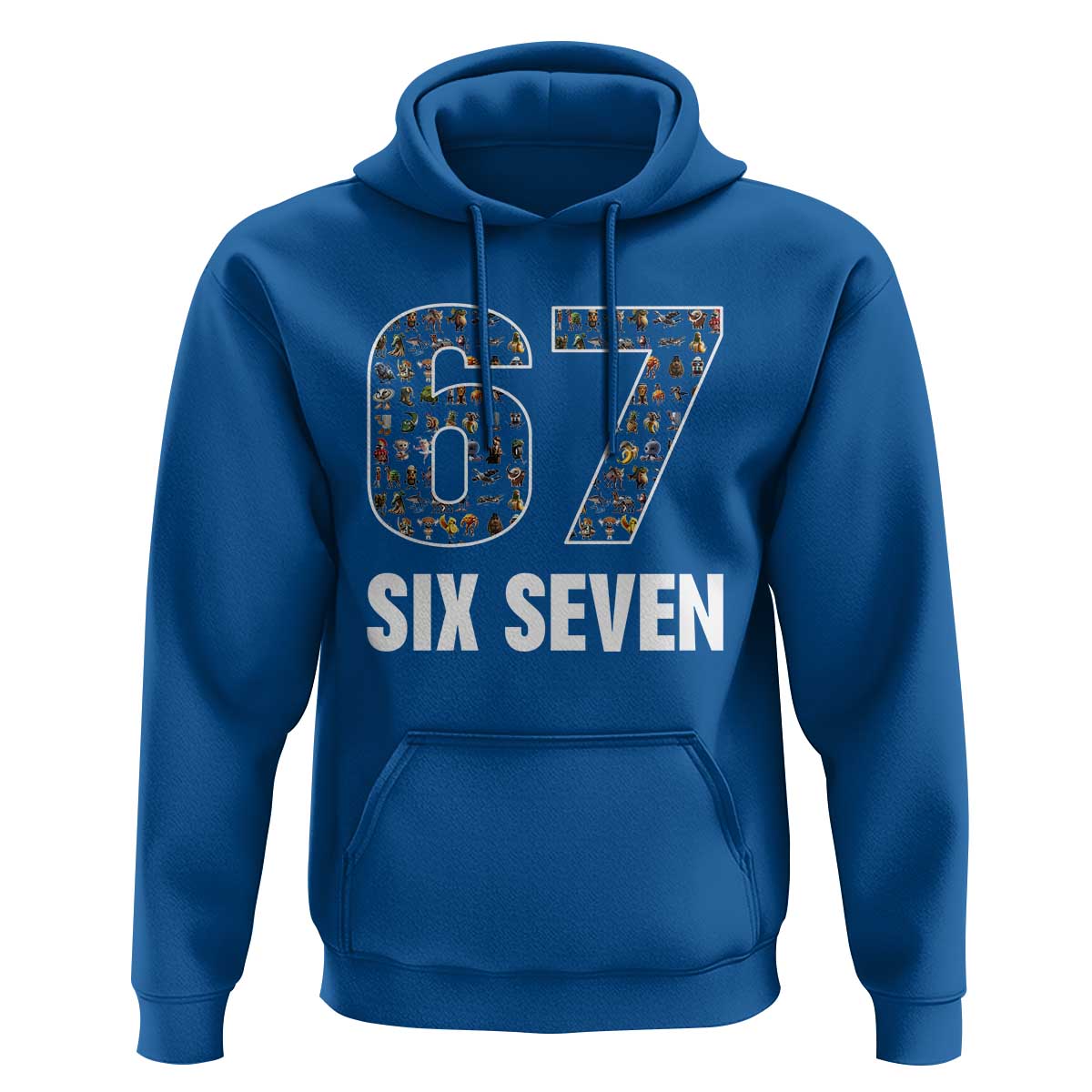 Funny 67 Six Seven Italian Brainrot Gen Alpha Meme Hoodie - Wonder Print Shop