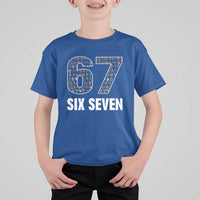 Funny 67 Six Seven Italian Brainrot Gen Alpha Meme T Shirt For Kid - Wonder Print Shop