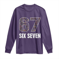 Funny 67 Six Seven Italian Brainrot Gen Alpha Meme Long Sleeve Shirt - Wonder Print Shop