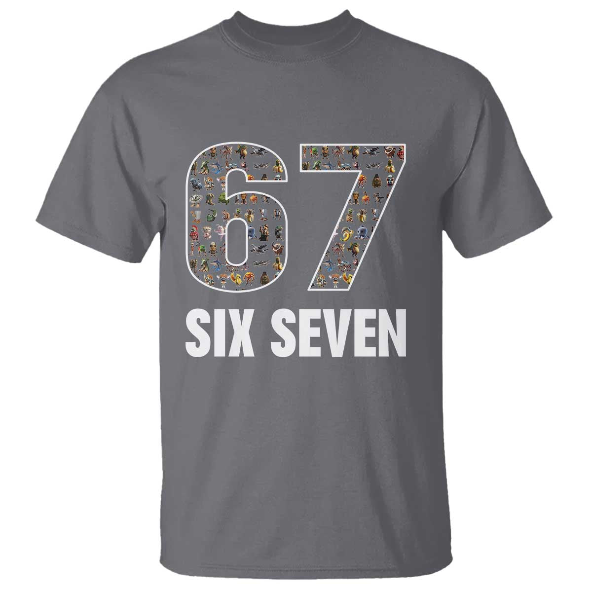 Funny 67 Six Seven Italian Brainrot Gen Alpha Meme T Shirt - Wonder Print Shop
