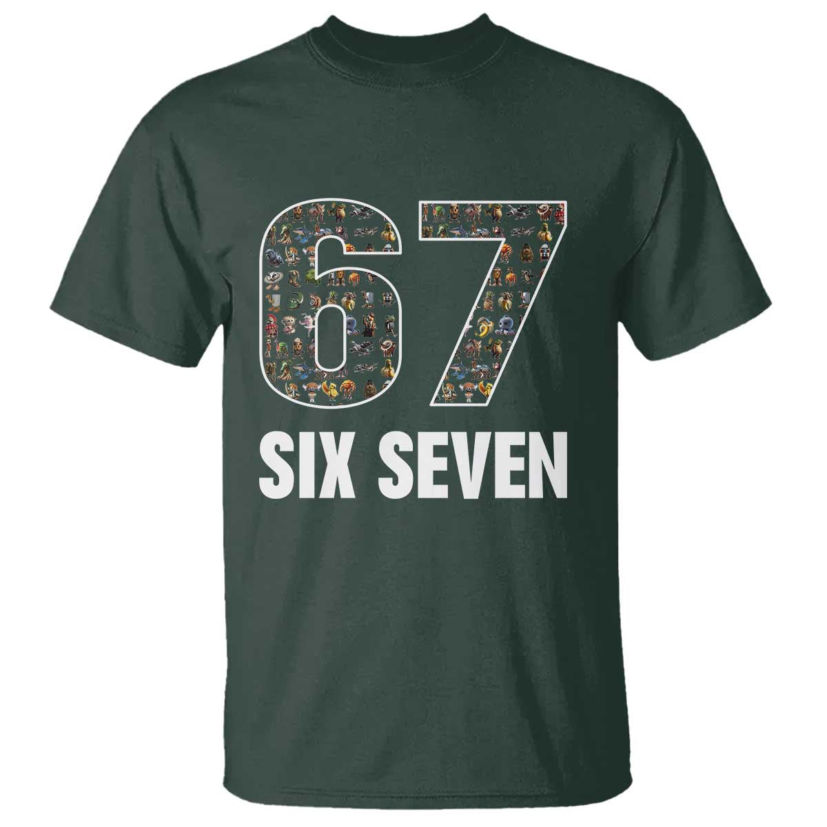 Funny 67 Six Seven Italian Brainrot Gen Alpha Meme T Shirt - Wonder Print Shop