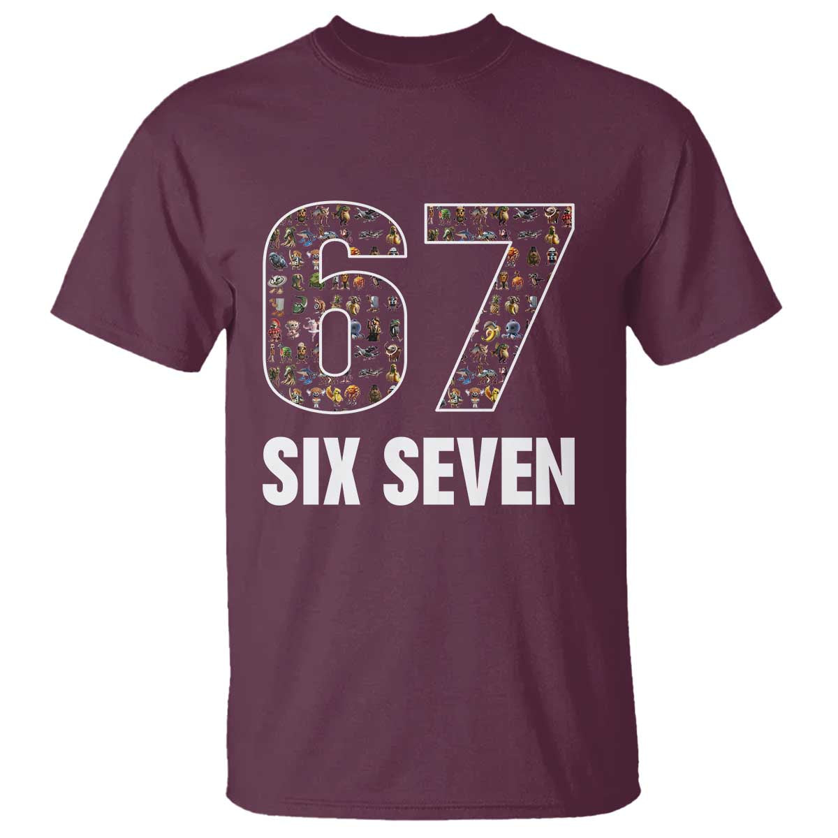 Funny 67 Six Seven Italian Brainrot Gen Alpha Meme T Shirt - Wonder Print Shop