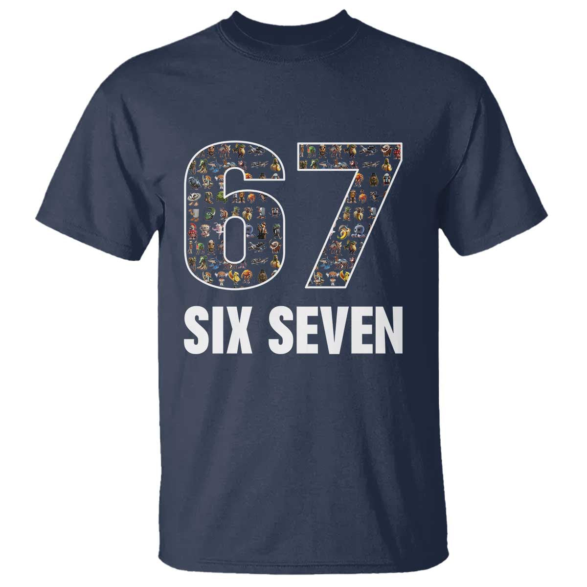 Funny 67 Six Seven Italian Brainrot Gen Alpha Meme T Shirt - Wonder Print Shop