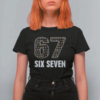 Funny 67 Six Seven Italian Brainrot Gen Alpha Meme T Shirt For Women - Wonder Print Shop
