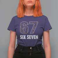 Funny 67 Six Seven Italian Brainrot Gen Alpha Meme T Shirt For Women - Wonder Print Shop