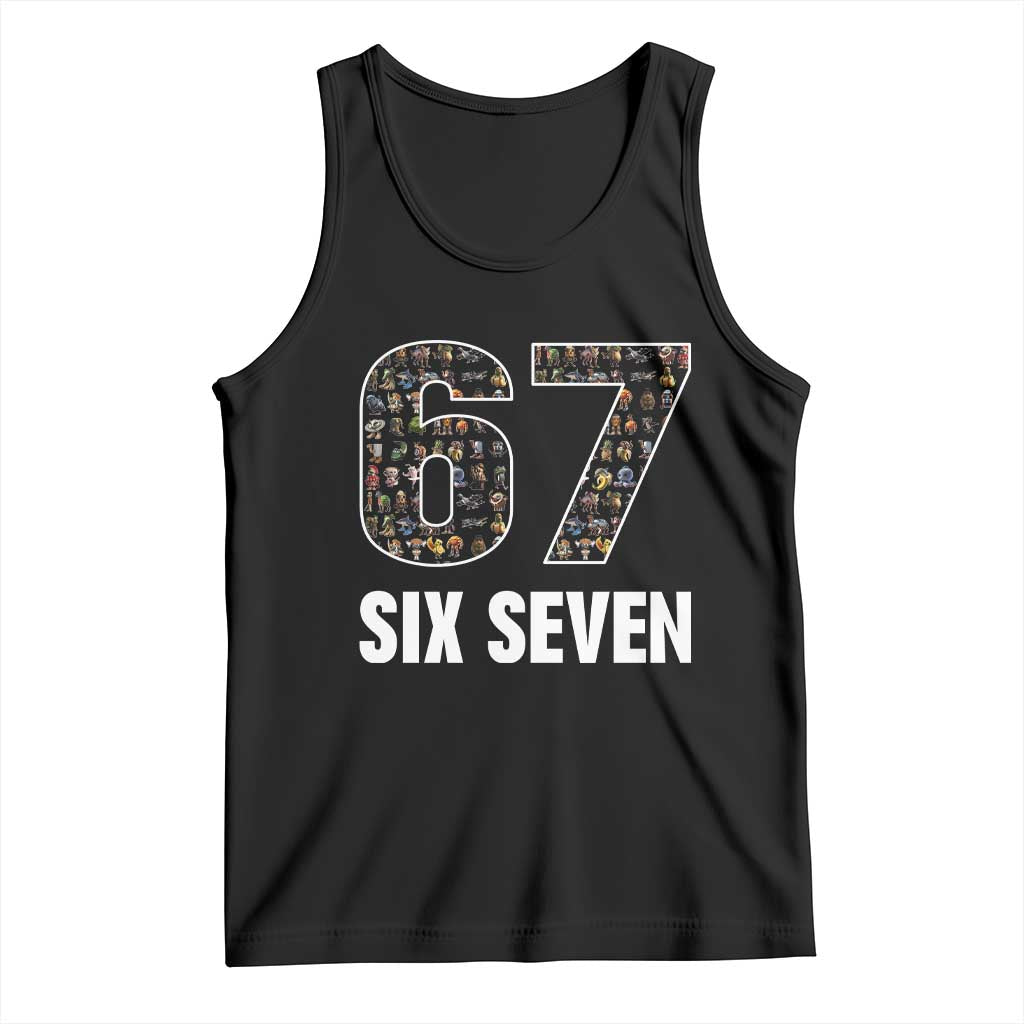 Funny 67 Six Seven Italian Brainrot Gen Alpha Meme Tank Top - Wonder Print Shop